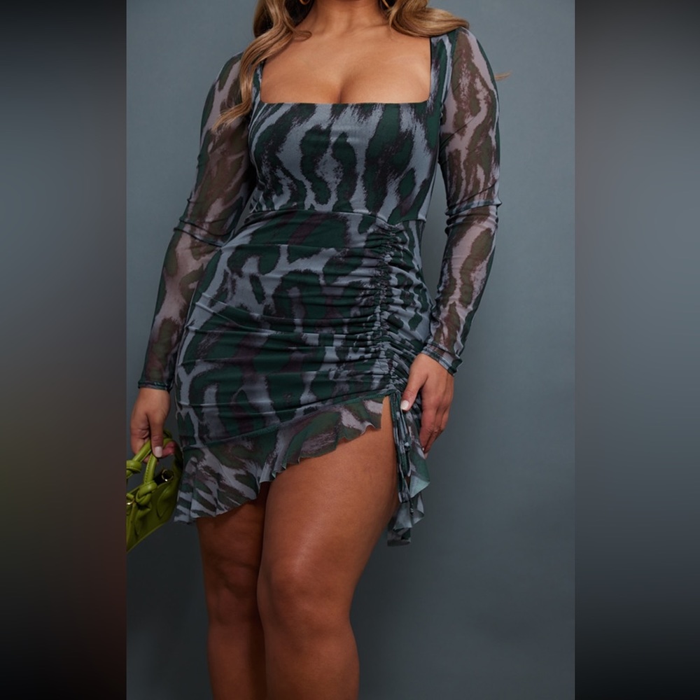 Mess mermaid long sleeve dress